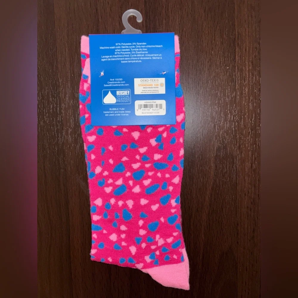 BUBBLE YUM NOVELTY CREW SOCKS NWT MEN’S SHOE SIZE 6-12